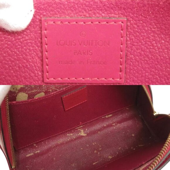 184222BR (L3) Louis Vuitton Clutch Bag Dauphine MM Red Epi Leather - Picture 12 of 13